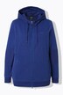 Hoodie-jack, geweven inzetstukken, capuchon, tweewegrits