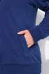 Hoodie-jack, geweven inzetstukken, capuchon, tweewegrits