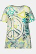 T-Shirt, Peace-mønster, rund hals, korte ærmer