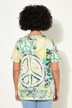 T-Shirt, Peace-mønster, rund hals, korte ærmer