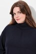 Robe en maille à col roulé et manches longues, en coton bio, motif torsadé