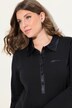 Chemise de nuit avec col, détails en satin, manches longues