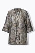 Veste ouverte en dentelle, col en V et manches 3/4