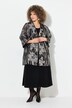 Veste ouverte en dentelle, col en V et manches 3/4