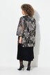 Veste ouverte en dentelle, col en V et manches 3/4