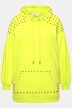 Sudadera con capucha, oversize, capucha, remaches decorativos, mangas balón