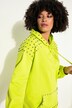 Sudadera con capucha, oversize, capucha, remaches decorativos, mangas balón