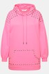 Sudadera con capucha, oversize, capucha, remaches decorativos, mangas balón