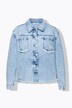 Chaqueta vaquera, oversize, destroyed, estampado en la espalda