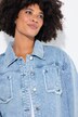 Chaqueta vaquera, oversize, destroyed, estampado en la espalda