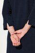 Sweatkleid, A-Linie, V-Ausschnitt, 3/4-Arm, Taschen