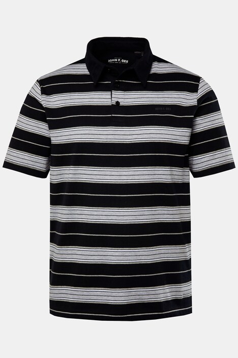 Polo rayé John F. Gee, manches courtes et rayures - jusqu'au 8 XL