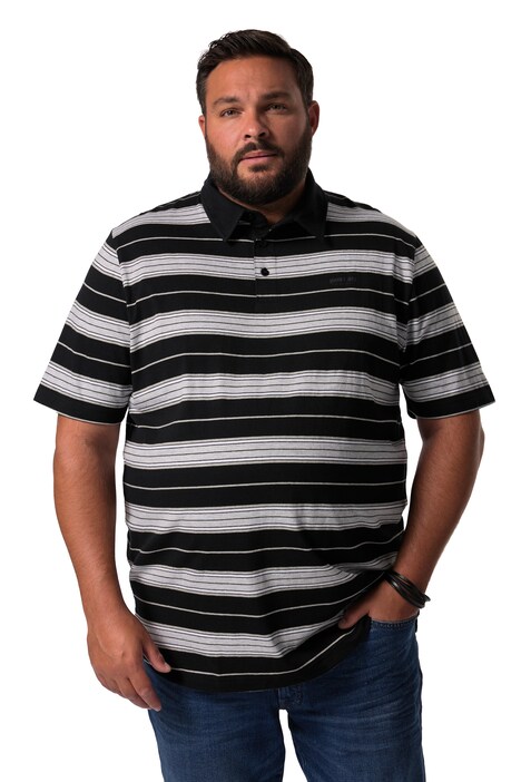 Polokošile John F. Gee, krátké rukávy, pruhy, do 8XL