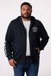 Sweat-shirt à capuche John F. Gee, poche kangourou, imprimé sur l'une des manches - jusqu'au 8 XL