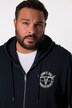 Sweat-shirt à capuche John F. Gee, poche kangourou, imprimé sur l'une des manches - jusqu'au 8 XL
