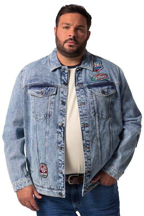 Džínová bunda John F. Gee, manšestrový límeček, 4 kapsy, do 8XL