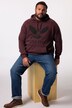 Mikina s kapucí John F. Gee, vintage vzhled, potisk, do 8XL