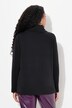 Genser/sweatshirt, pyntesteinlommer, boxy, stående krage, lange ermer