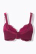 Soutien-gorge à armatures et bonnets souples, dentelle florale - bonnet B-E