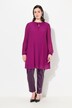 Blusa dal taglio svasato con plissé, scollo a V, maniche lunghe e fodera