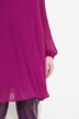 Blusa dal taglio svasato con plissé, scollo a V, maniche lunghe e fodera