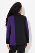 Genser/sweatshirt, skrift av pyntesteiner, stående krage, lange ermer