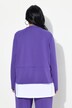 Sweat-shirt, col en V et manches longues, empiècement chemisier intégré