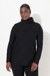 Shirt, Wellen-Design, Cupromix, Rollkragen, Langarm