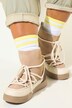 Leren snowboots, voering van imitatiebont, wijdte H