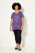 A-Line Half-Sleeve Smiley Batik Print T-Shirt