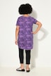 A-Line Half-Sleeve Smiley Batik Print T-Shirt
