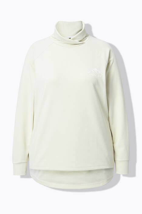 Sweatshirt, opstaande kraag, lange mouwen, duimgat, antibacterieel