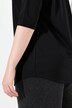 T-shirt, inzetstuk van mesh, klassiek, ronde hals, 3/4-mouwen