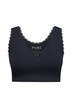 Bustier, ozdobné okraje, výstřih do V, biobavlna