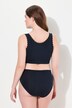 Bustier en coton bio, liseré fantaisie, décolleté en V