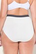 Maxi-slips, set van 2, hoge taille, gestreepte band