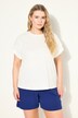 Oversized-shirt, ryg-print, rund hals, kortærmet