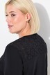 Natkjole, hulbroderi, pyntelæg, rund hals, 3/4-ærmer