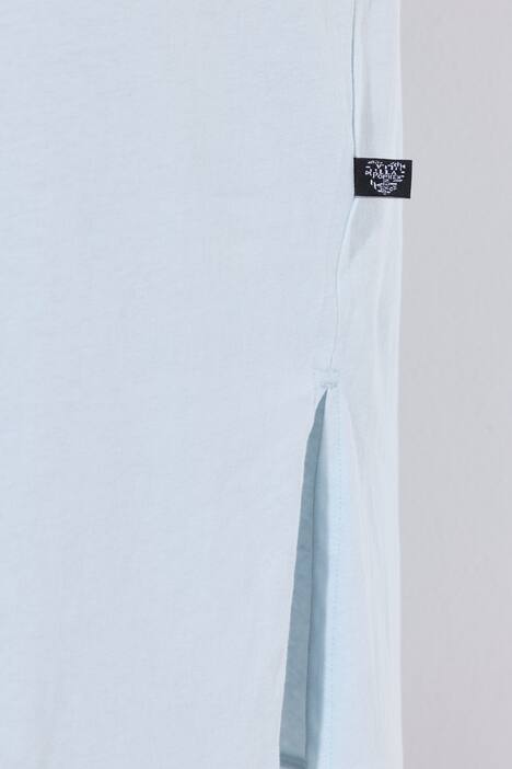 Camicia da notte con ricami traforati, piega decorativa, scollo a girocollo e maniche a 3/4