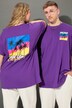 T-shirt, ronde hals, op de achterkant California-print, unisex