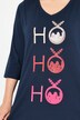 Lang skjorte, Ho-Ho-Ho, A-form, V-udskæring, 3/4-ærmer