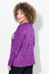 Genser/sweatshirt, snøfnugg, V-hals, lange ermer