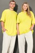 T-skjorte, rund hals, 3D-California-tekst, unisex