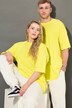 T-skjorte, rund hals, 3D-California-tekst, unisex