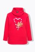 Sweatshirt, sukkerstrænger, ståkrave, langærmet