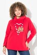 Sweatshirt, sukkerstrænger, ståkrave, langærmet
