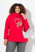 Sweatshirt, sukkerstrænger, ståkrave, langærmet