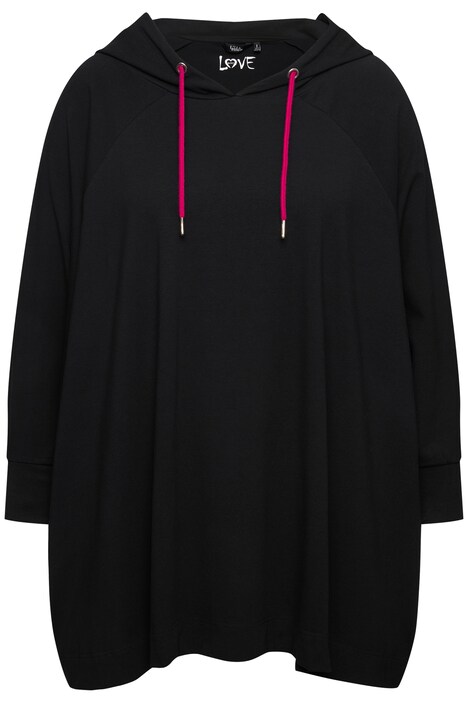 Domácí pončo, kapuce, oversize, dlouhé rukávy