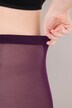 Mesh-leggings, skrift, flockprint