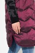 HYPRAR lange functionele doorgestikte bodywarmer, capuchon, opstaande kraag, gerecycled
